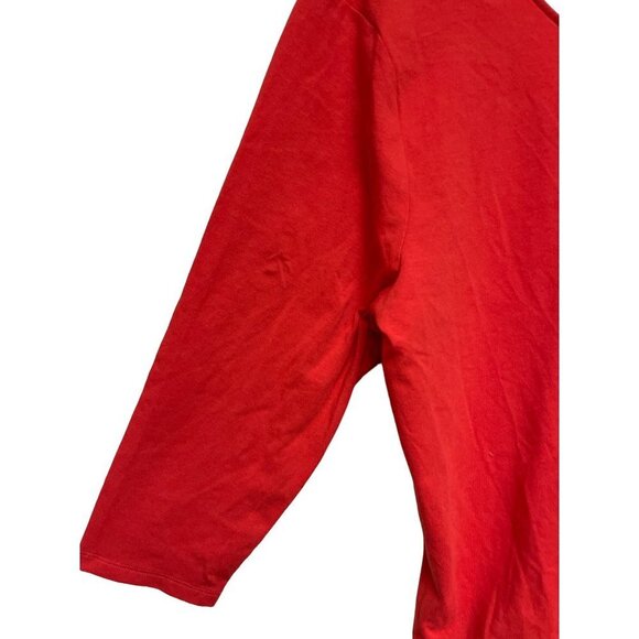 NEW! Gap Fitted Stretch Long Sleeve T-Shirt Shirt Orange Bodysuit Women's XXL - Picture 2 of 8